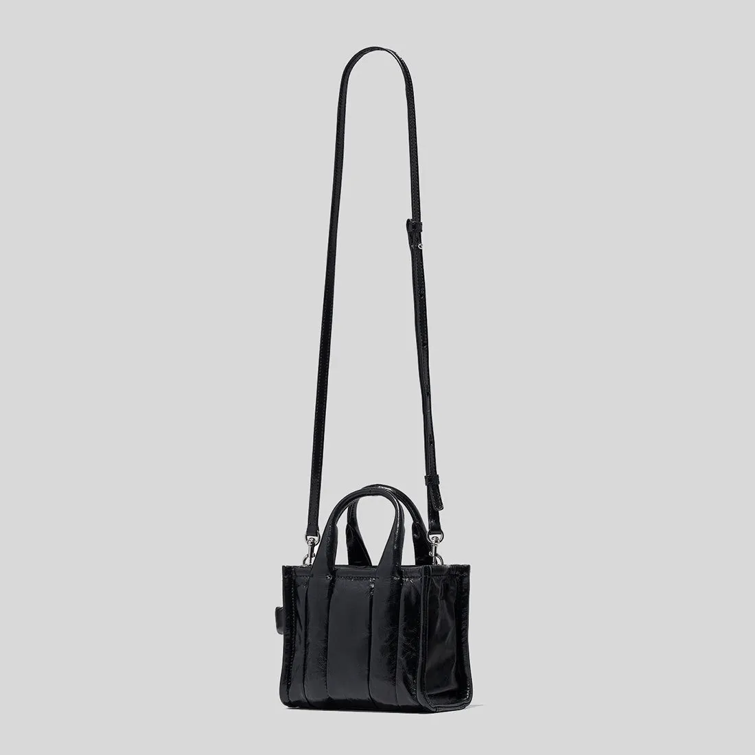 Marc Jacobs Bags Marc Jacobs The Shiny Crinkle Leather Mini Tote Black H064L03FA22