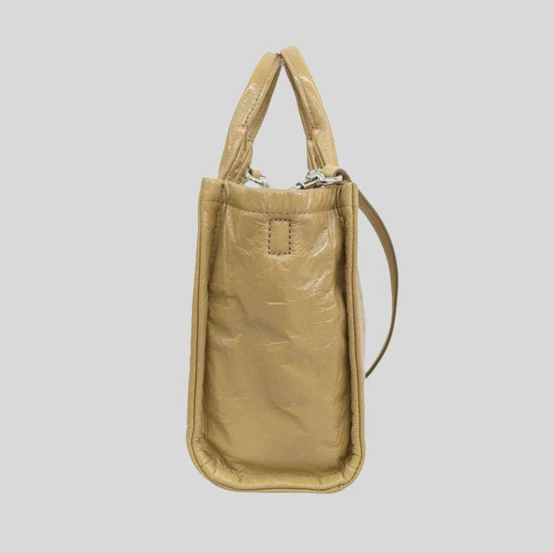 Marc Jacobs Bags MARC JACOBS The Shiny Crinkle Small Tote Light Brown H065L01PF22