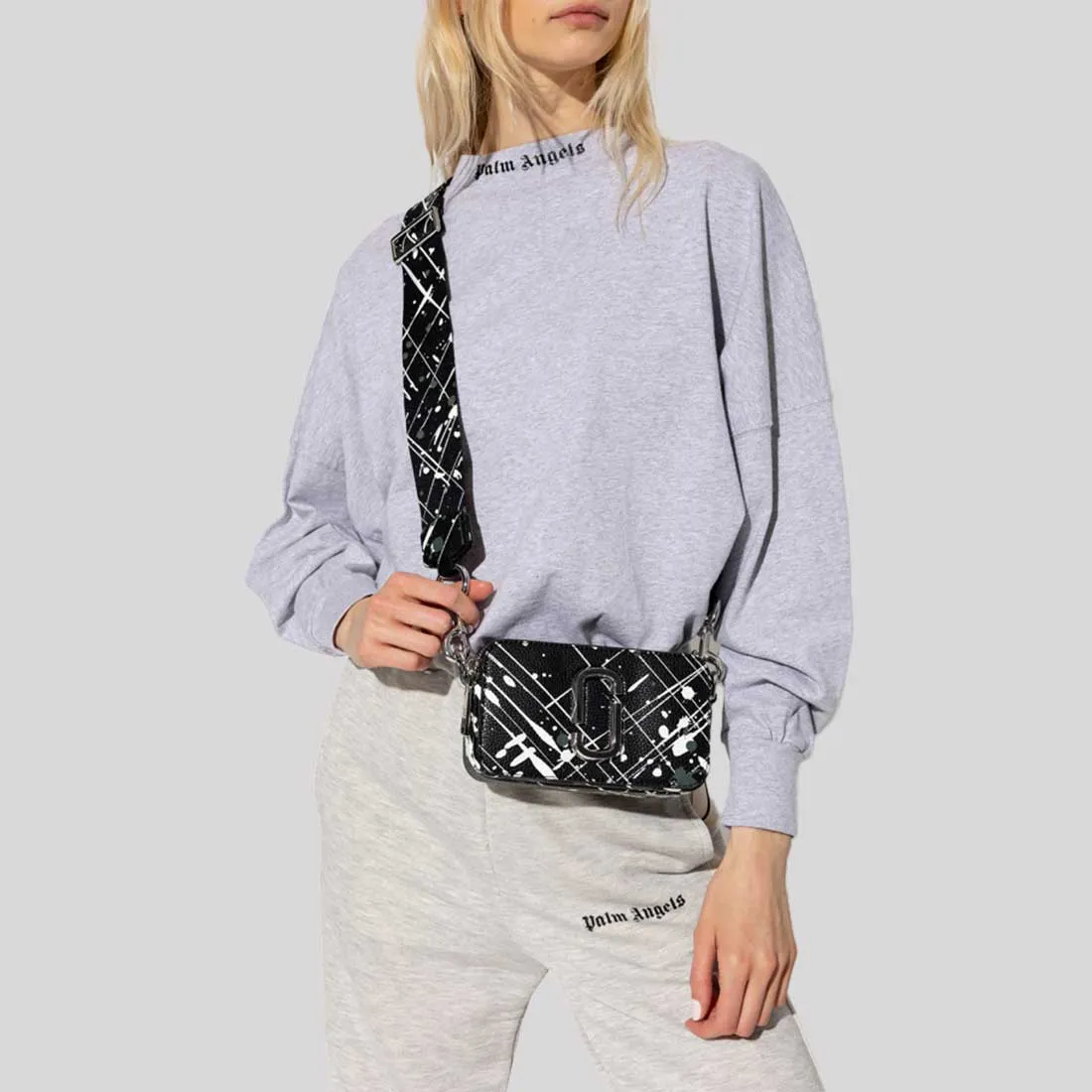 Marc Jacobs Bags MARC JACOBS The Splatter Snapshot Shoulder Bag Black Multi H153L01SP22