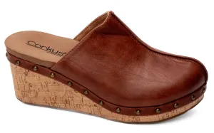 Marley Clog Wedge In Cognac