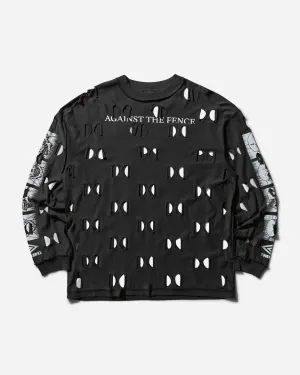 Men's Against The Fence Longsleeve T-Shirt Washed Black