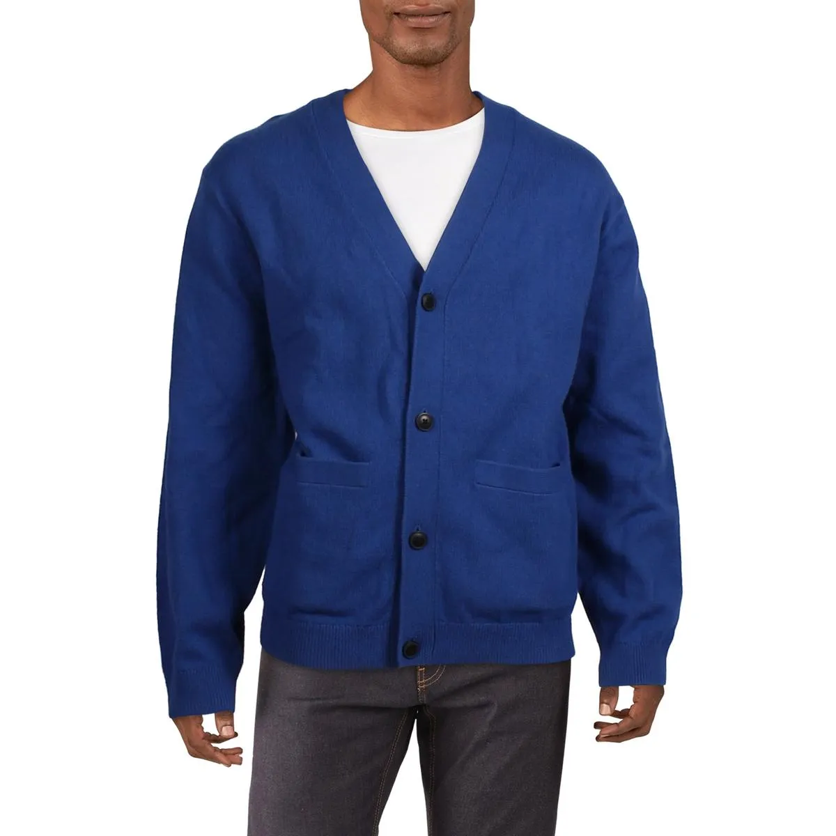 Mens Button Knit Cardigan Sweater