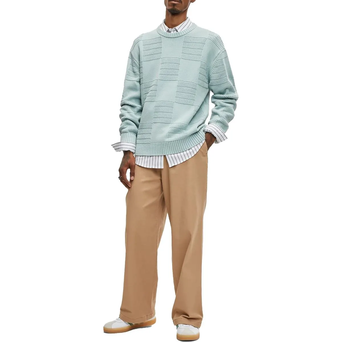 Mens Knit Pullover Sweater