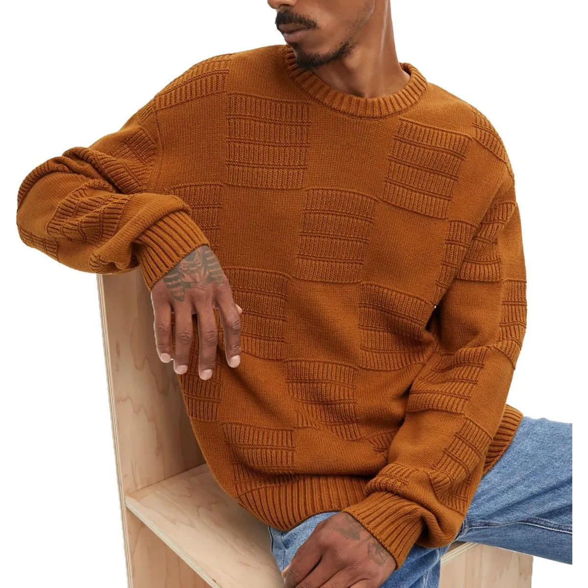 Mens Knit Pullover Sweater