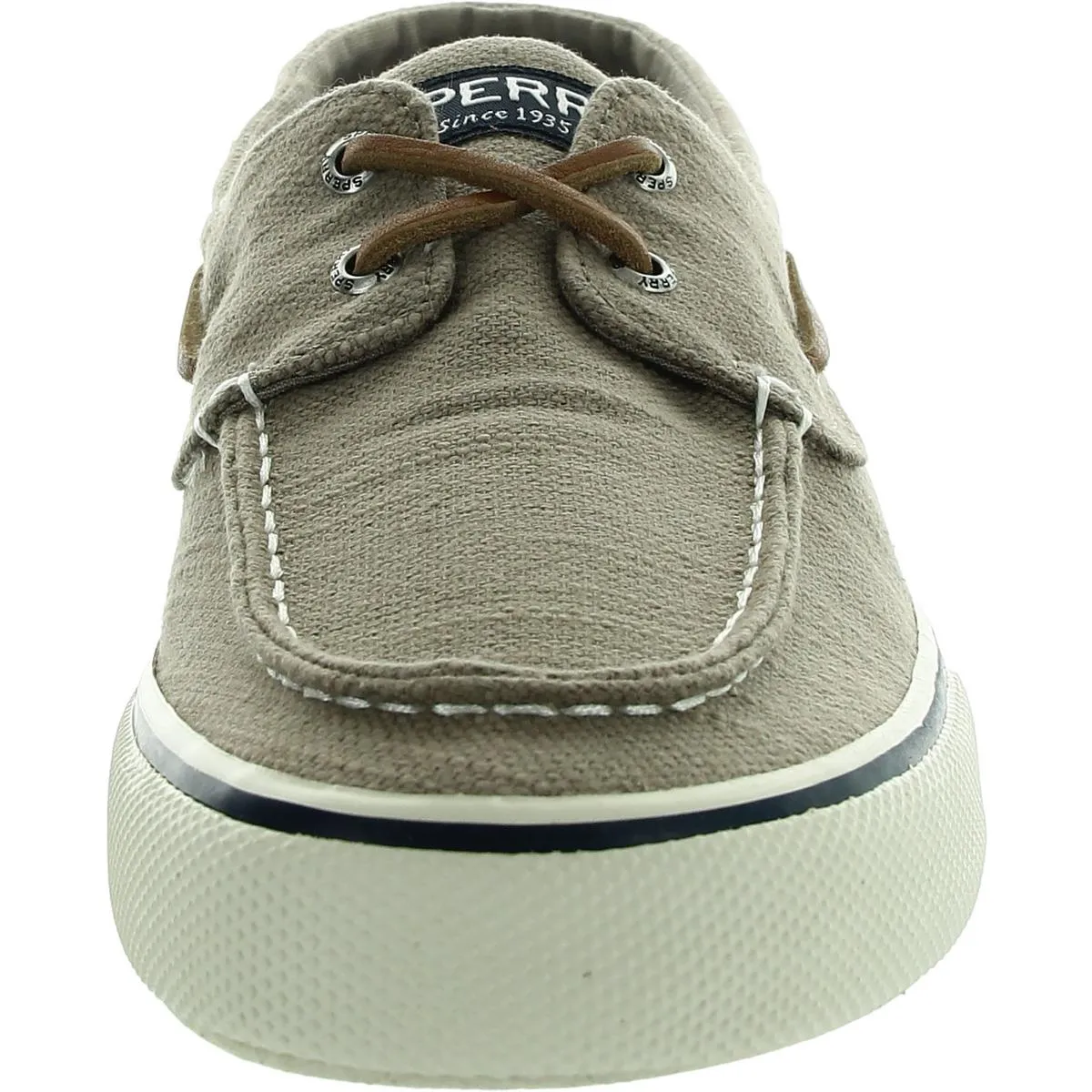 Mens Lace-Up Canvas Boat Shoes
