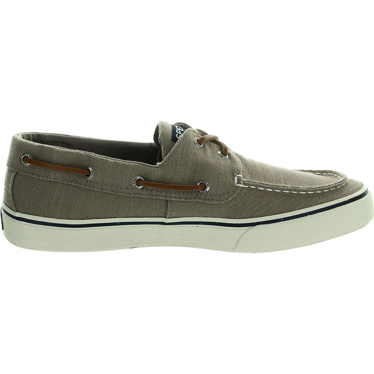 Mens Lace-Up Canvas Boat Shoes