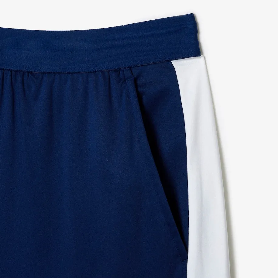 Men's Lacoste Tennis x Daniil Medvedev Regular Fit Shorts  Navy Blue / White