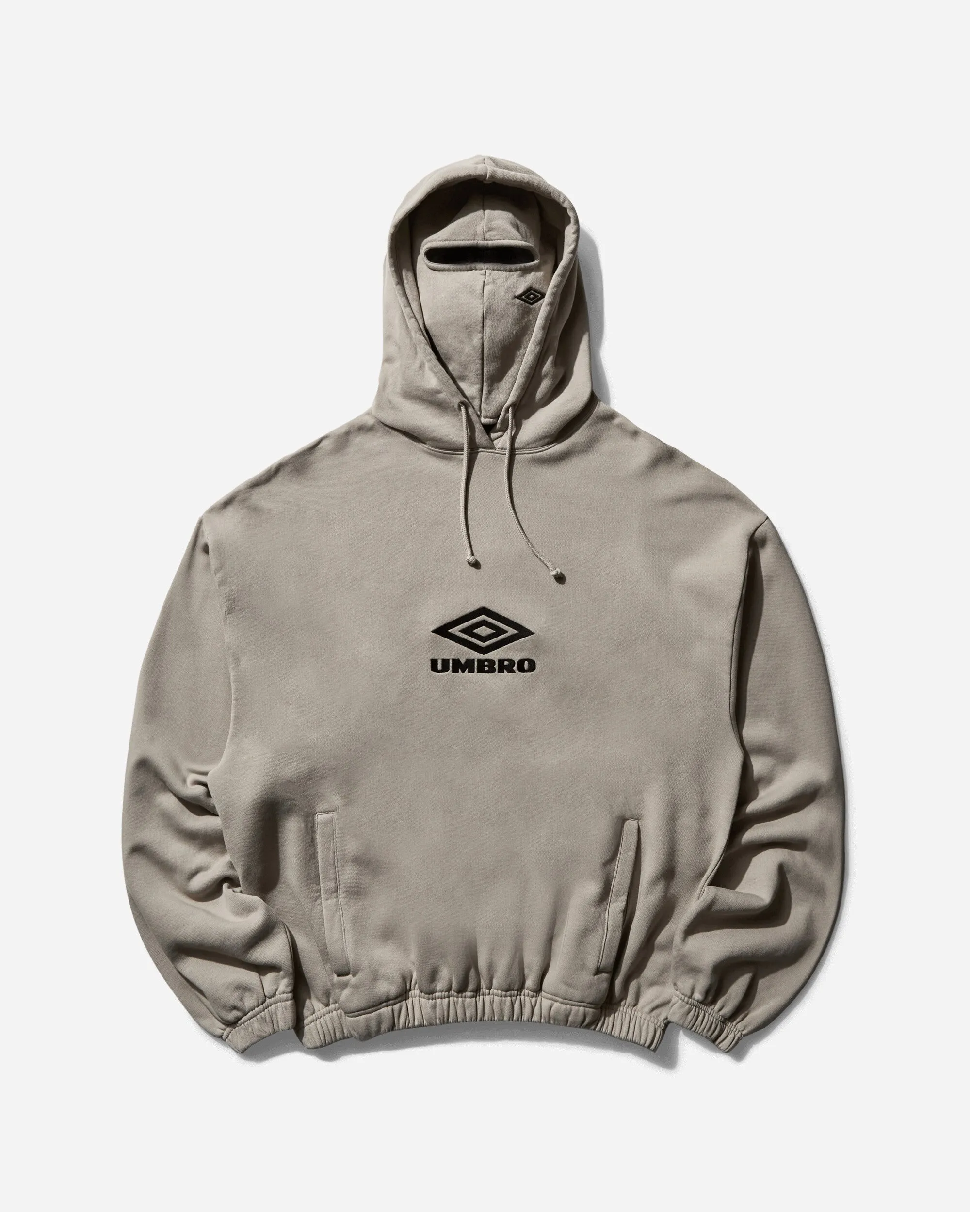 Men's Logo Masked Hoodie Taupe