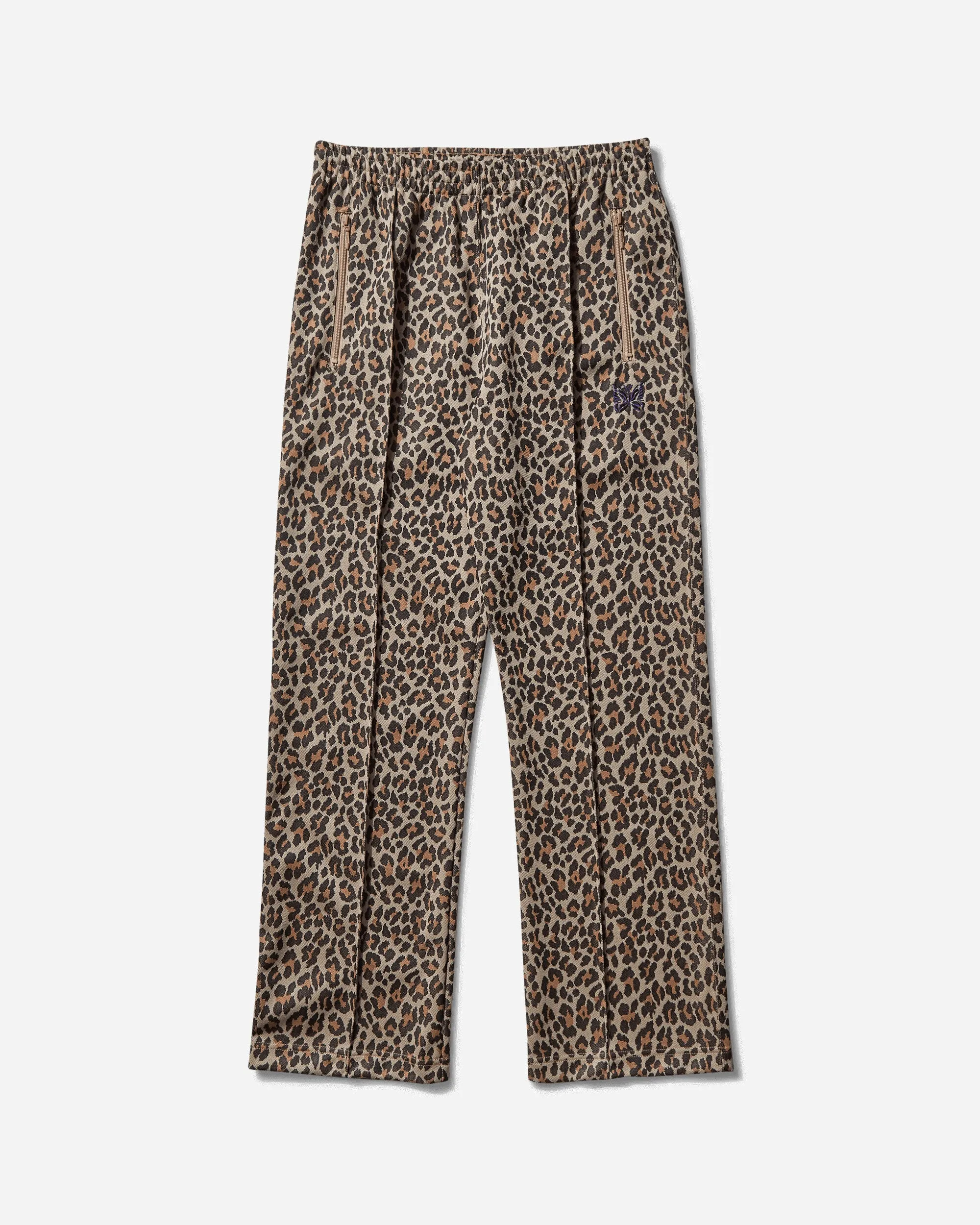 Men's Poly Jacquard Track Pants Leopard