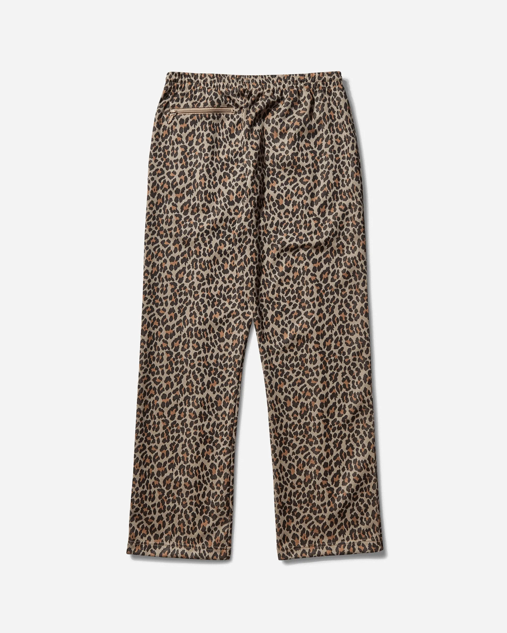 Men's Poly Jacquard Track Pants Leopard