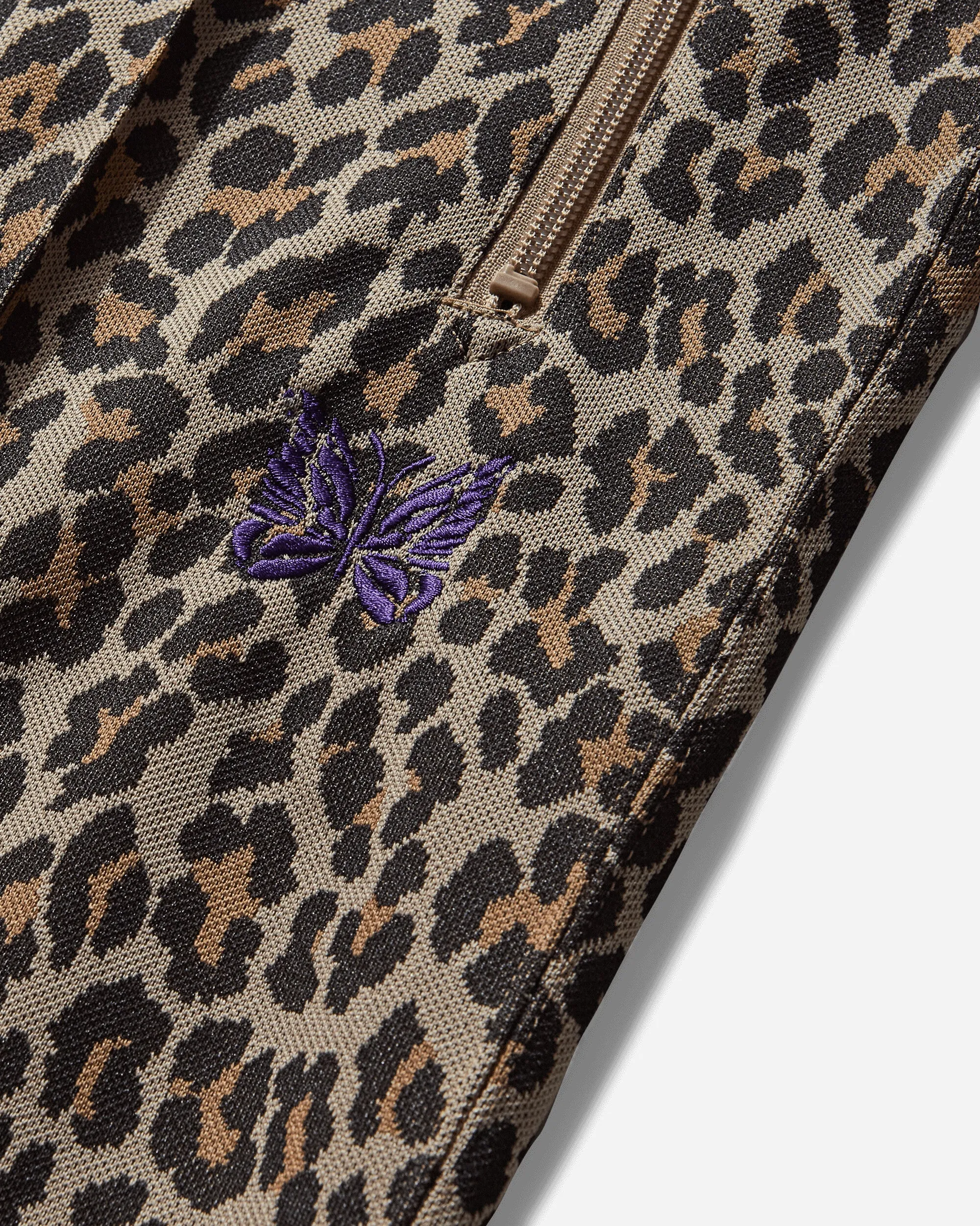 Men's Poly Jacquard Track Pants Leopard