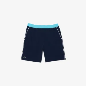 Men's Recycled Fabric Stretch Tennis Shorts Navy Blue