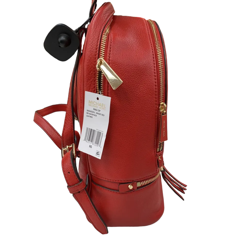 Michael Kors Bags Backpack Designer By Michael Kors in Red Size: Medium