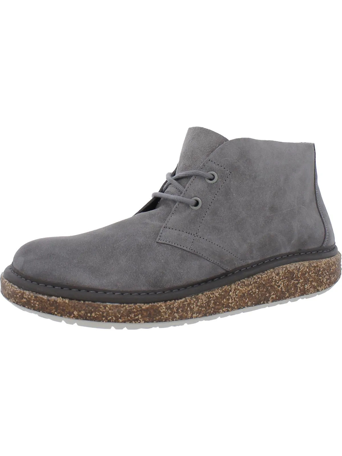 Milton Mens Suede Footbed Booties