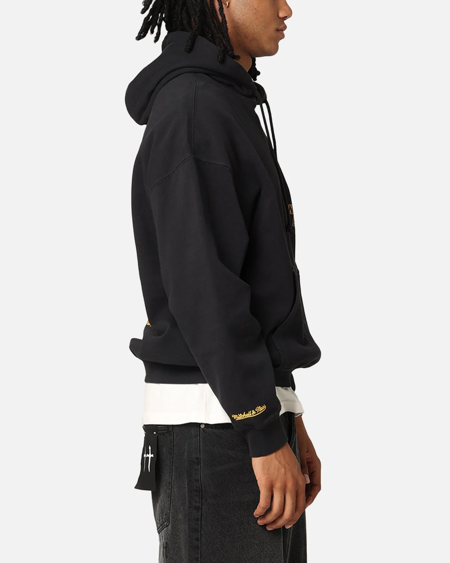 Mitchell & Ness Chicago Bulls Rings Hoodie Faded Black