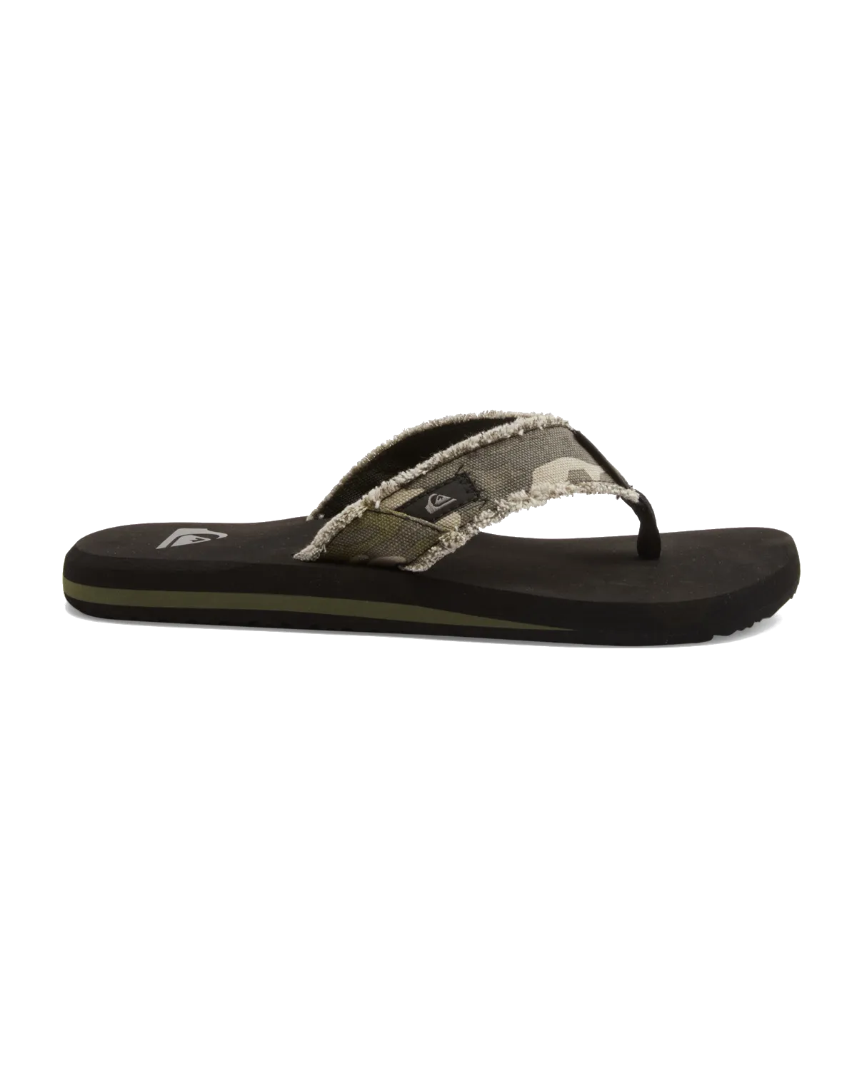 Monkey Abyss Flip Flops in Green, Brown & Black