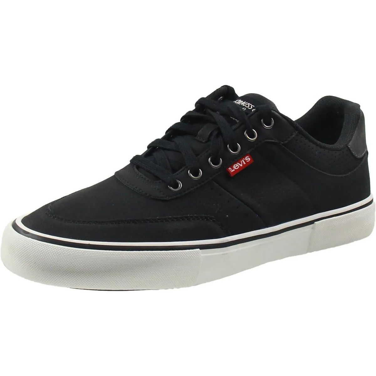 Munro Mens Lace-Up Faux Leather Casual And Fashion Sneakers