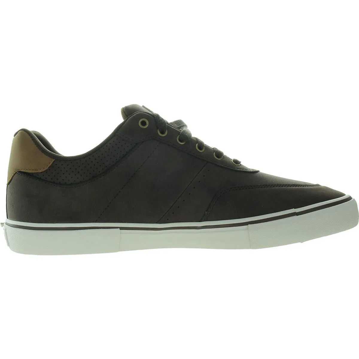 Munro Mens Lace-Up Faux Leather Casual And Fashion Sneakers