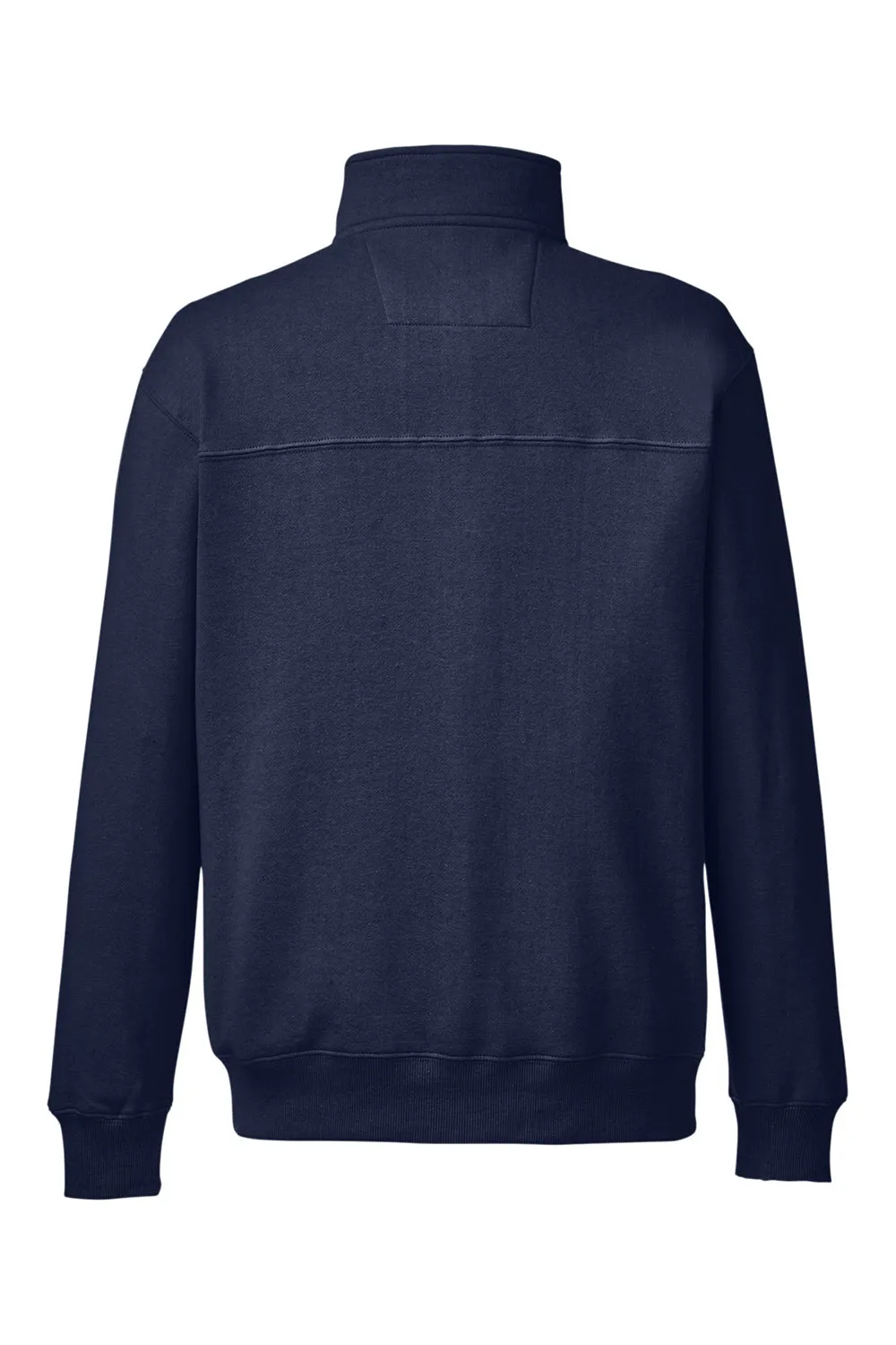 Nautica Mens Anchor 1/4 Zip Sweatshirt w/ Pockets - Navy Blue