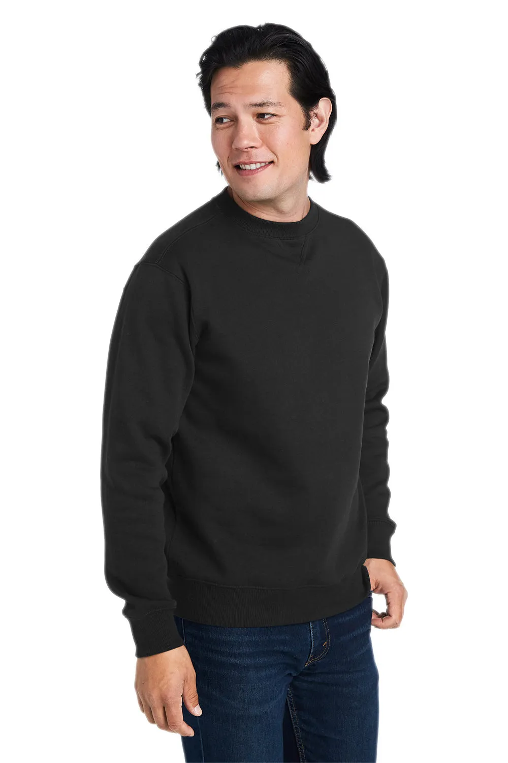 Nautica Mens Anchor Crewneck Sweatshirt - Black