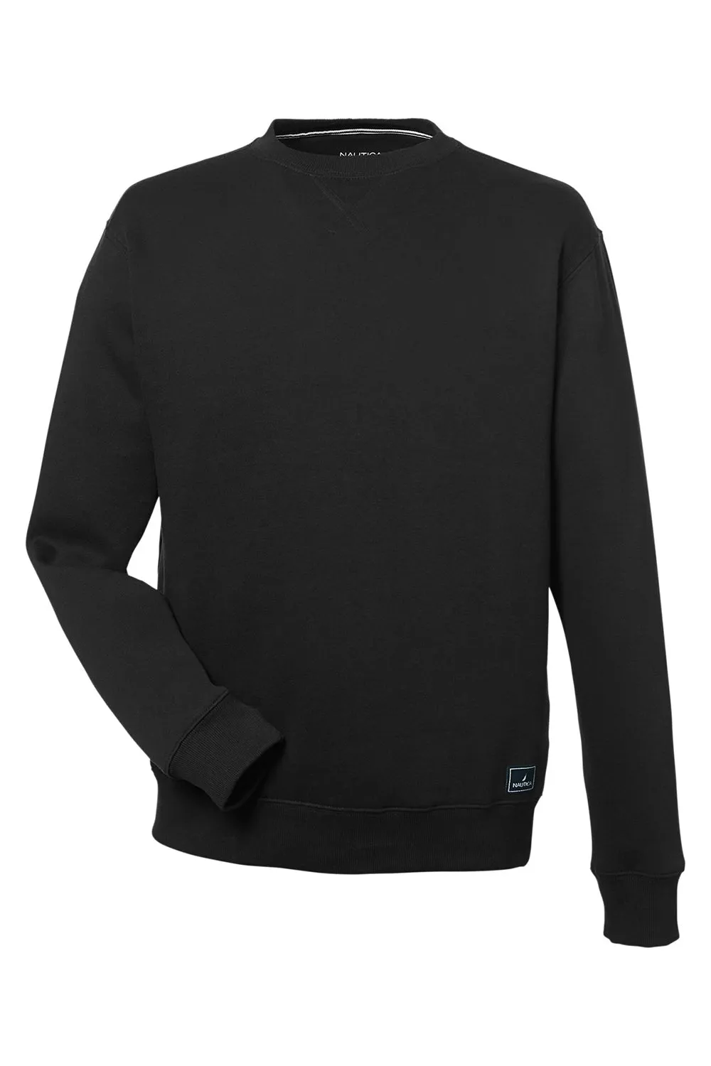 Nautica Mens Anchor Crewneck Sweatshirt - Black