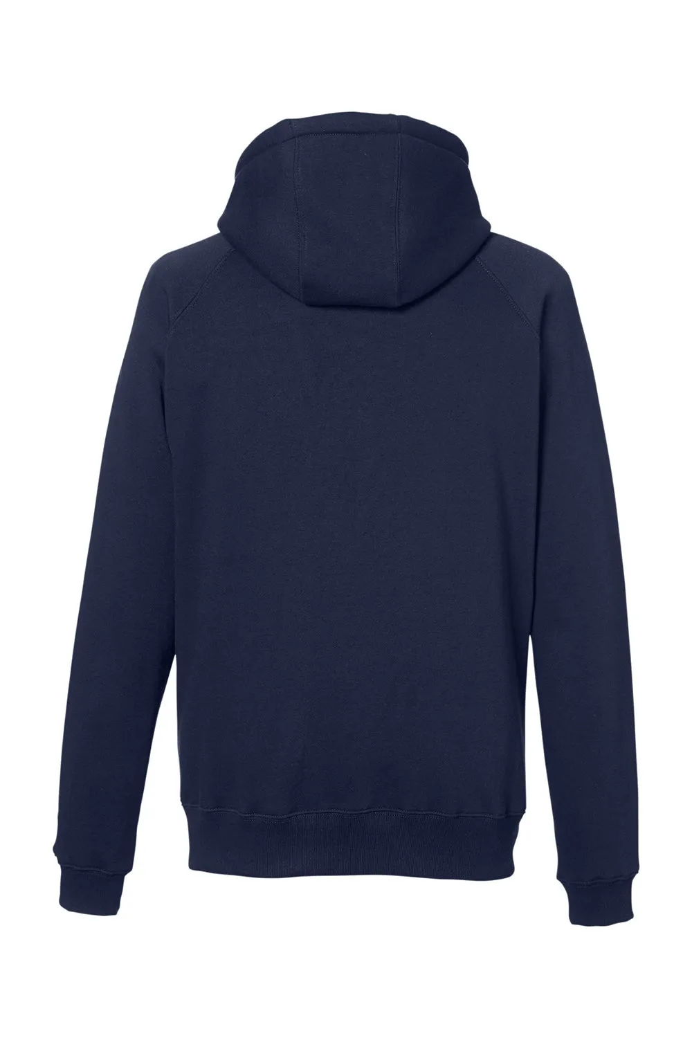 Nautica Mens Anchor Fleece Hooded Sweatshirt Hoodie w/ Pouch Pocket - Navy Blue