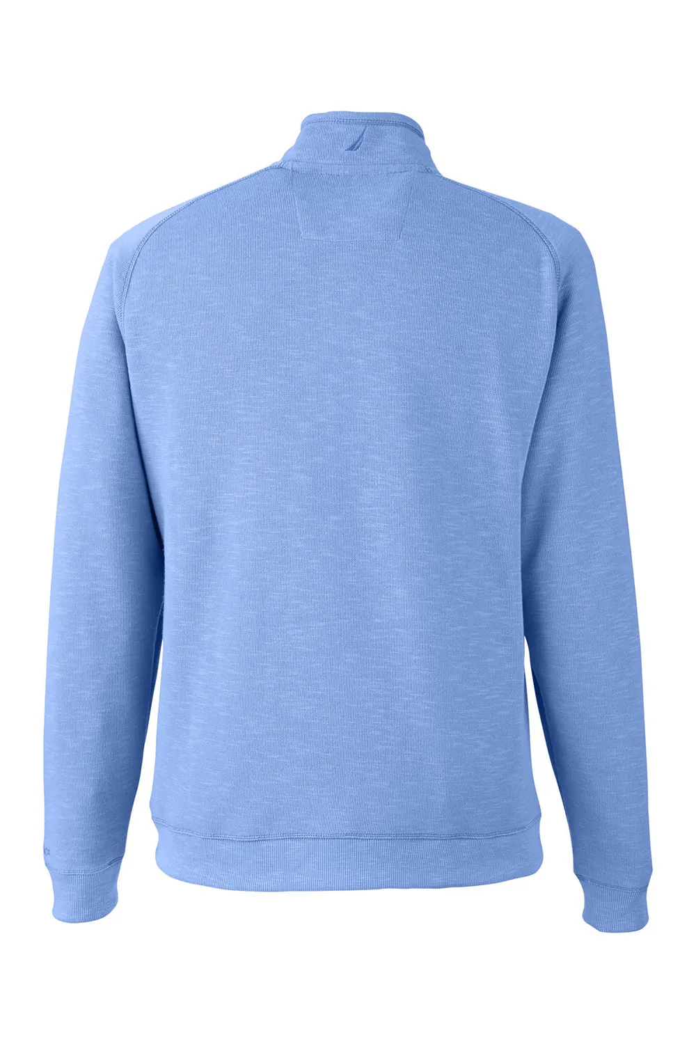 Nautica Mens Sun Surfer Supreme 1/4 Zip Sweatshirt w/ Pockets - Vintage Mavi Blue