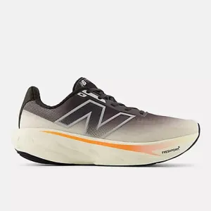 New Balance Men's Fresh Foam X 1080v14 Sneaker in Black Cement with Angora and Hot Mango