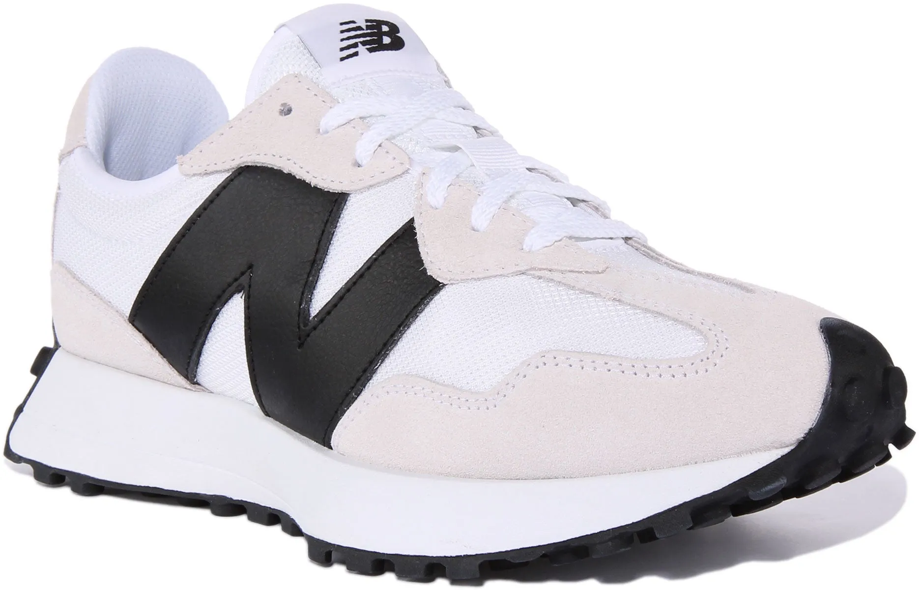 New Balance MS 327 CWB In White Black Shoes New Balance