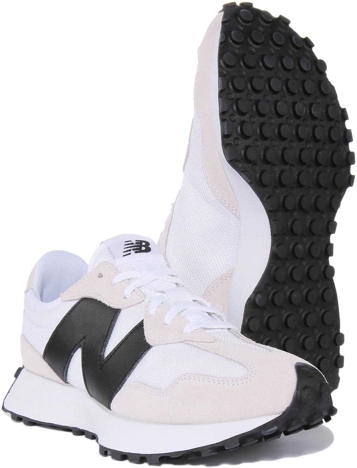 New Balance MS 327 CWB In White Black Shoes New Balance