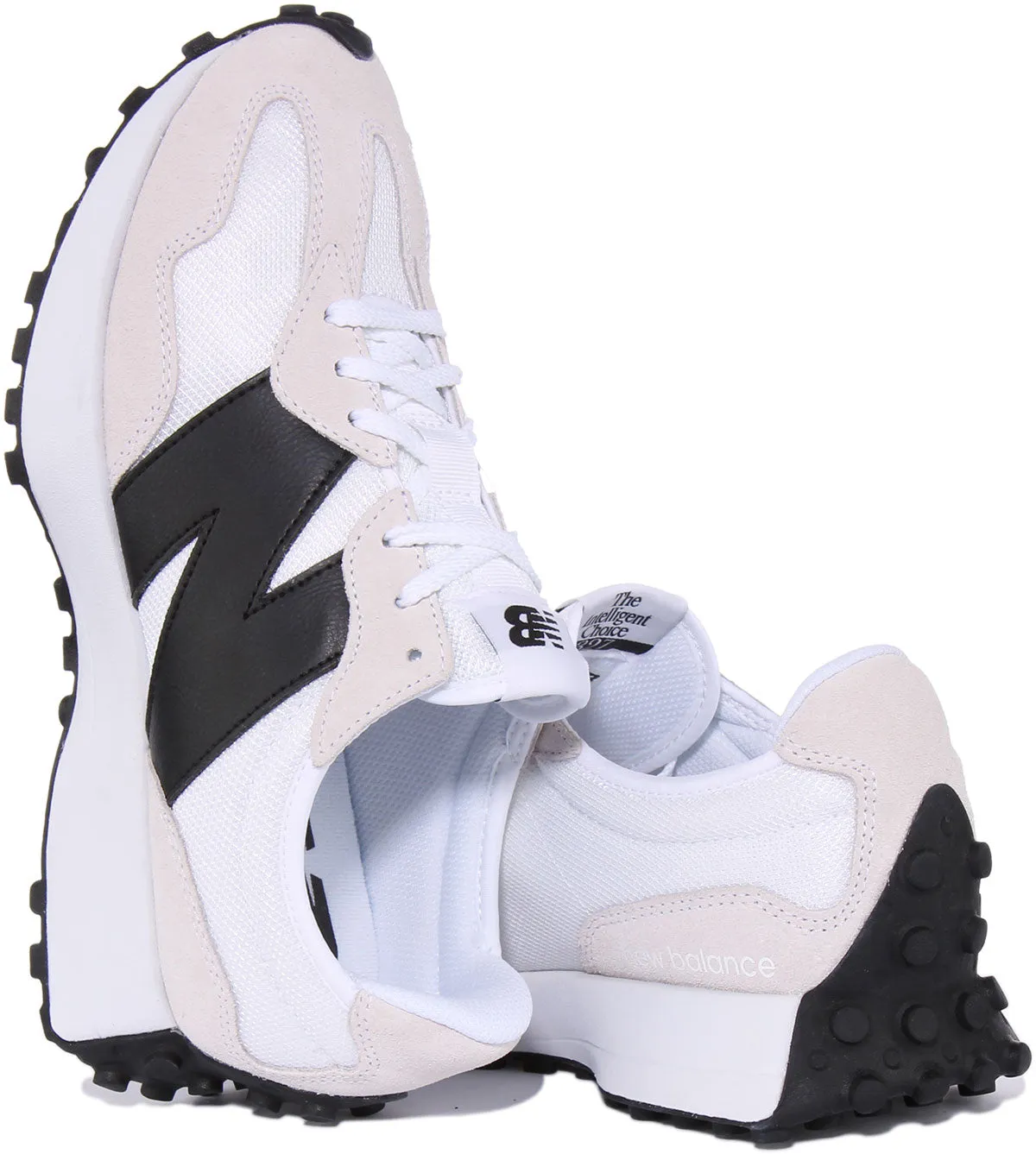 New Balance MS 327 CWB In White Black Shoes New Balance