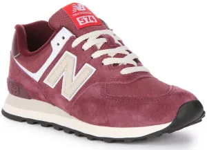 New Balance U574 HMG In Burgundy Shoes New Balance