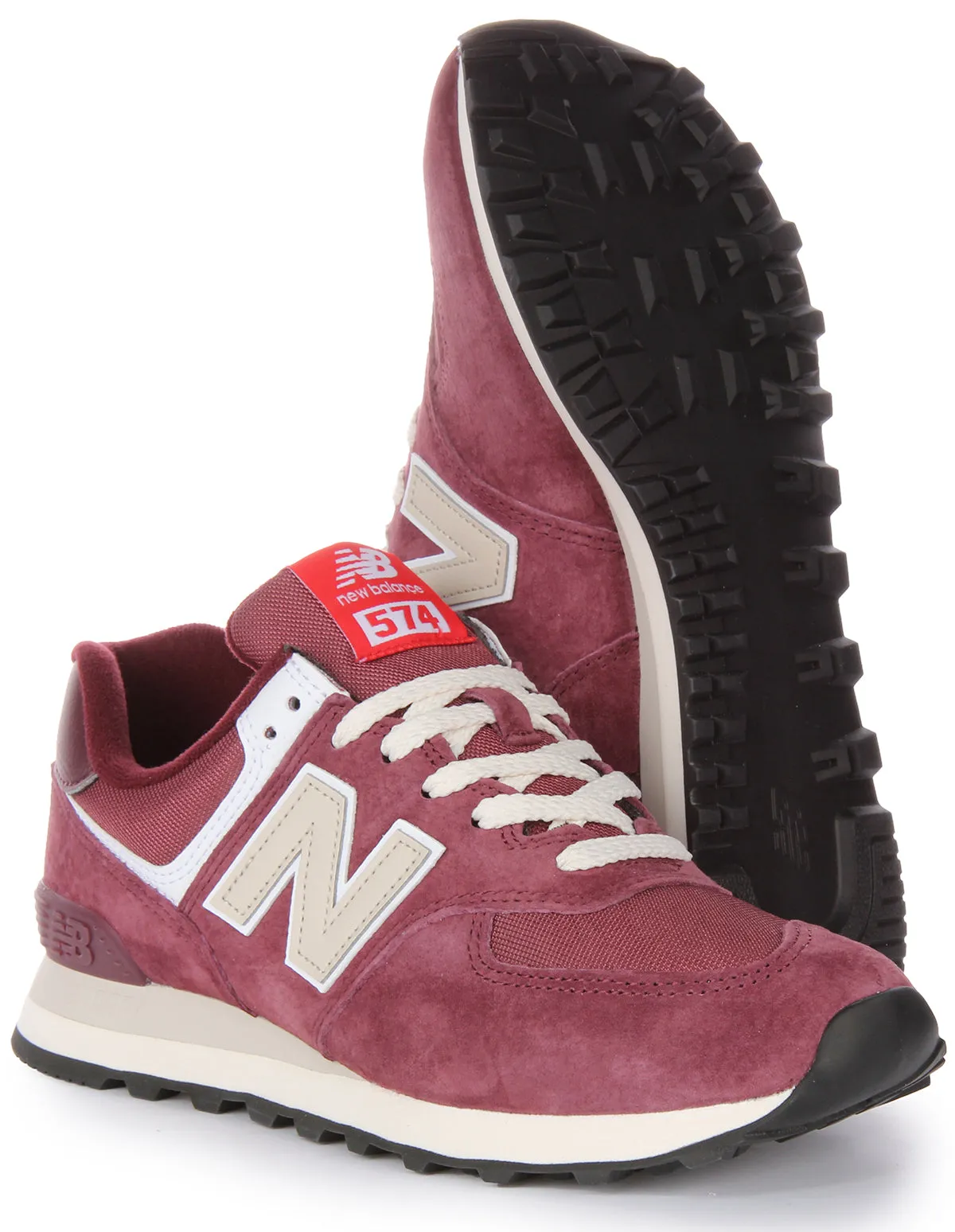 New Balance U574 HMG In Burgundy Shoes New Balance