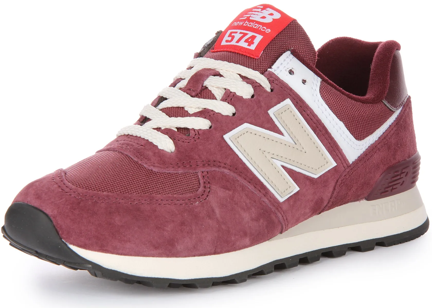 New Balance U574 HMG In Burgundy Shoes New Balance