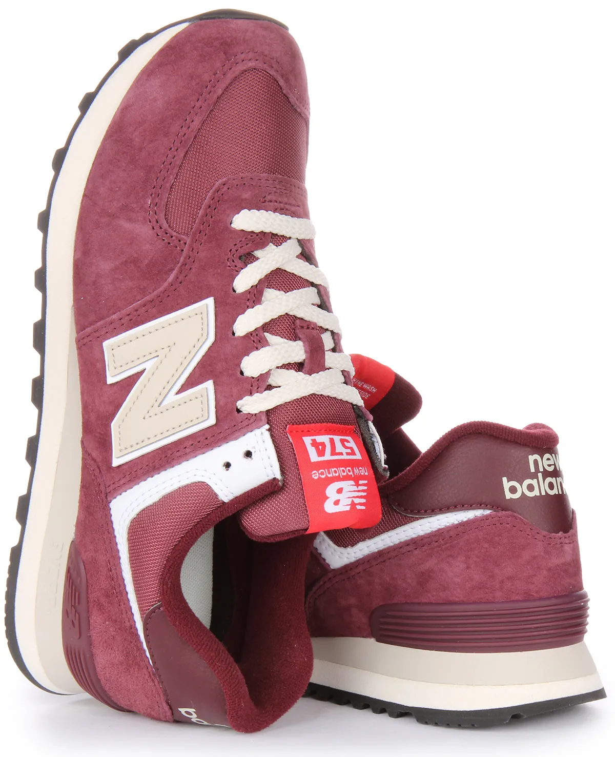 New Balance U574 HMG In Burgundy Shoes New Balance