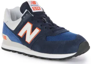 New Balance U574 XR2 In Navy Orange Shoes New Balance