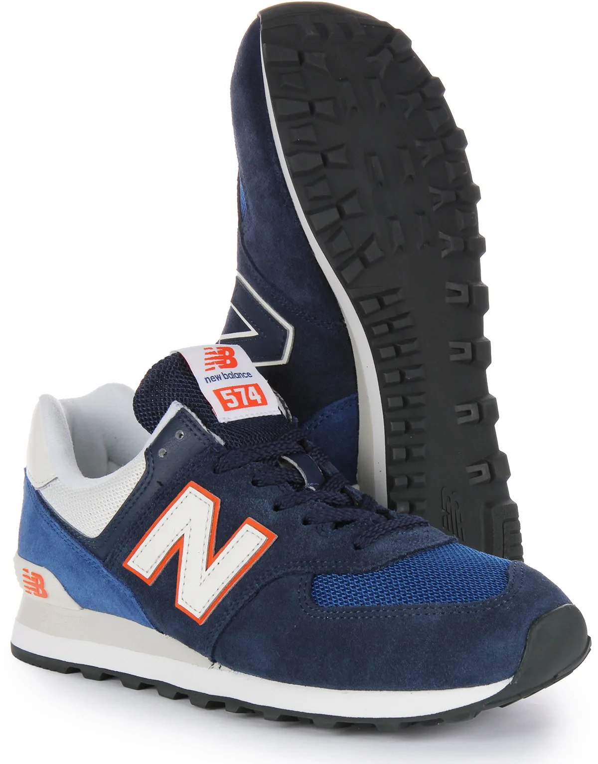 New Balance U574 XR2 In Navy Orange Shoes New Balance