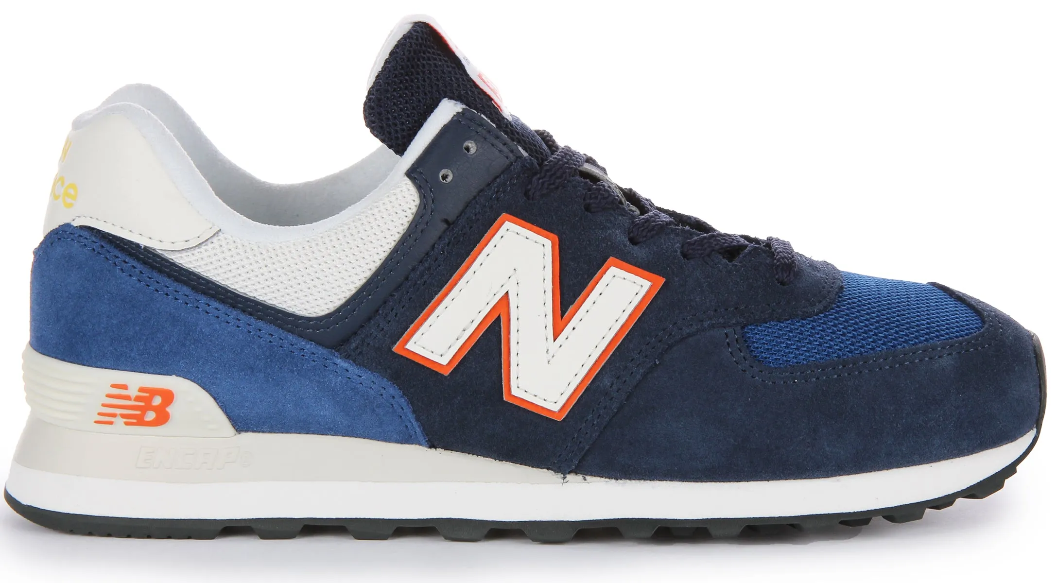 New Balance U574 XR2 In Navy Orange Shoes New Balance