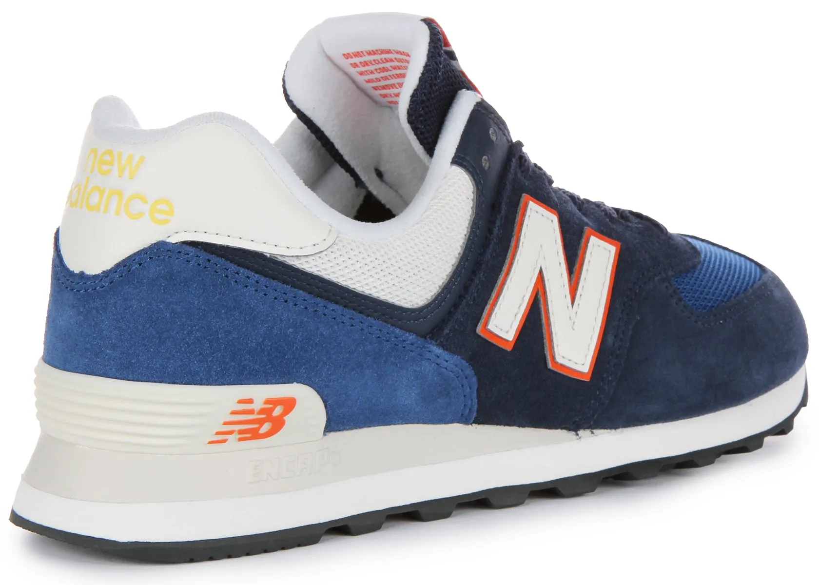 New Balance U574 XR2 In Navy Orange Shoes New Balance