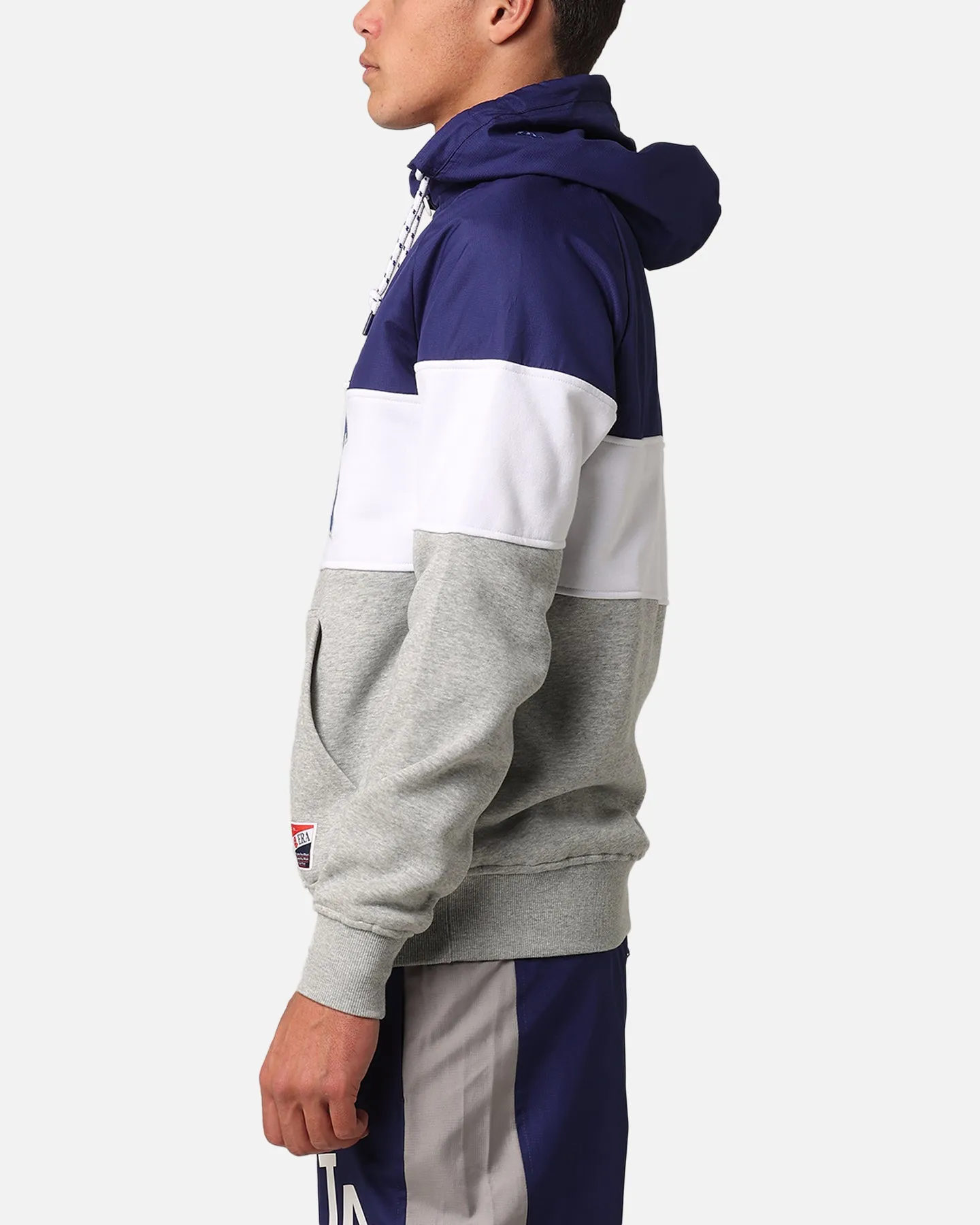New Era Los Angeles Dodgers Quarter Zip Hoodie Dark Blue