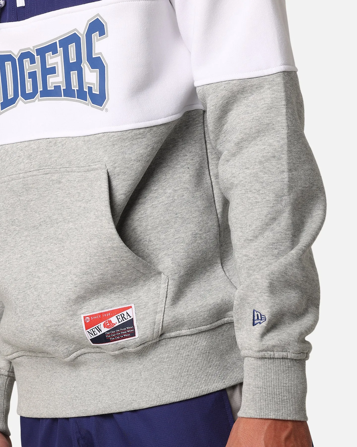 New Era Los Angeles Dodgers Quarter Zip Hoodie Dark Blue