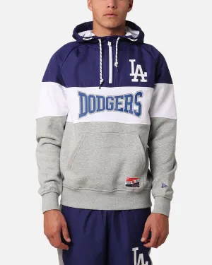 New Era Los Angeles Dodgers Quarter Zip Hoodie Dark Blue