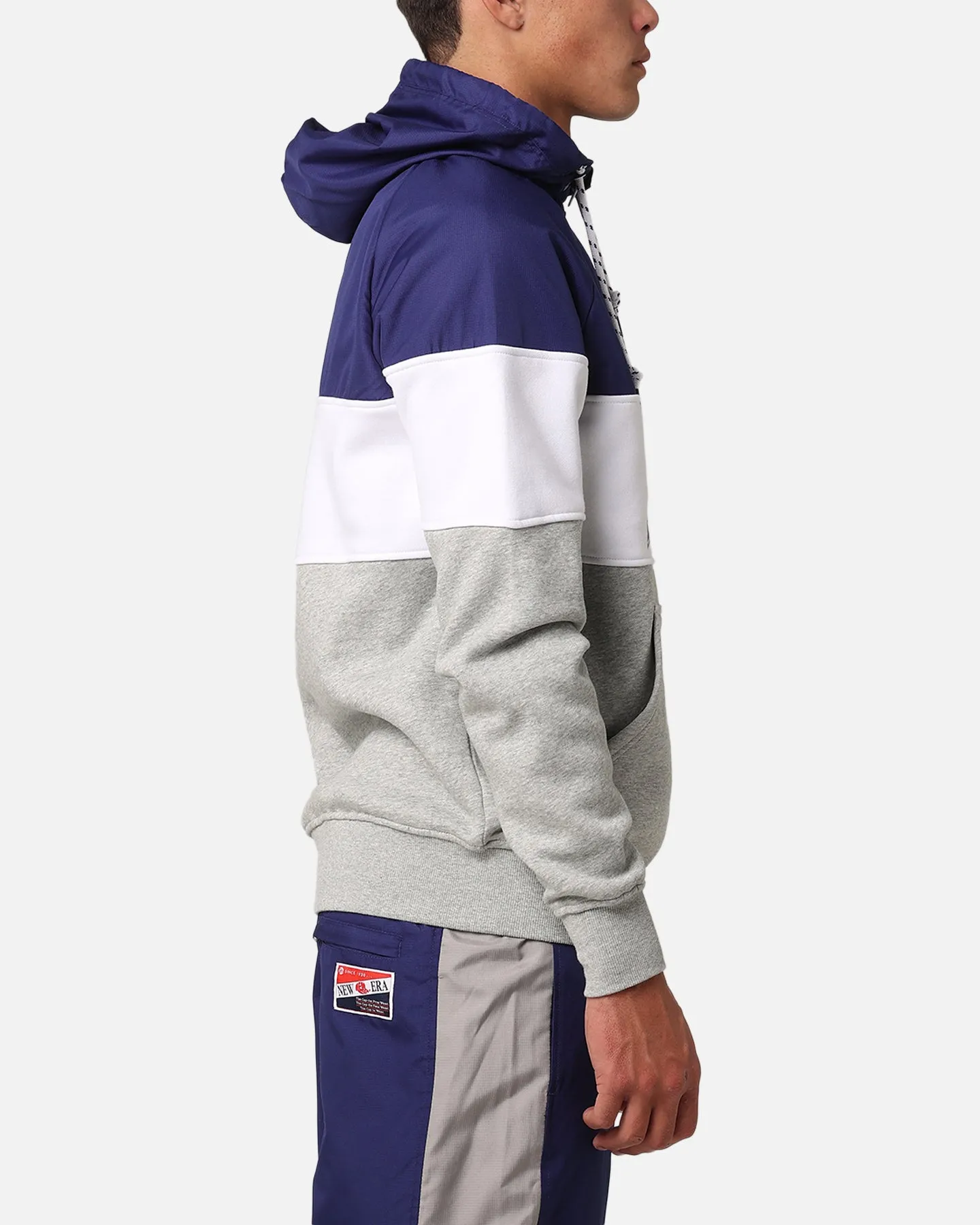 New Era Los Angeles Dodgers Quarter Zip Hoodie Dark Blue