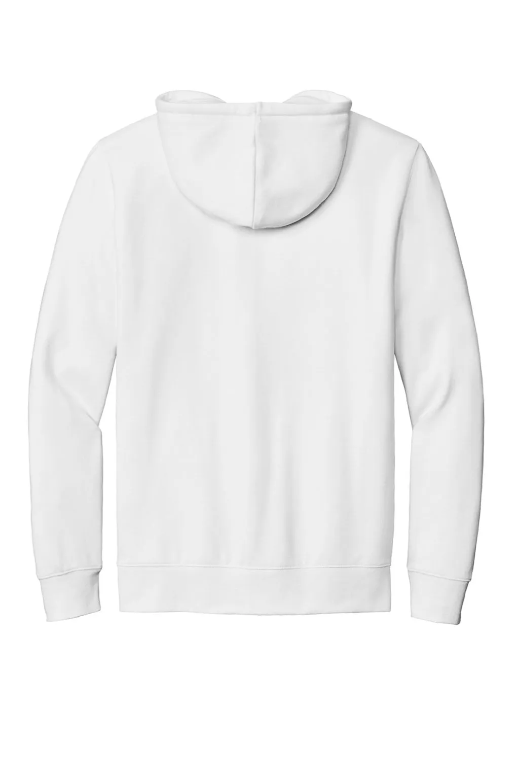 New Era Mens Comeback Fleece Full Zip Hooded Sweatshirt Hoodie w/ Pockets - White