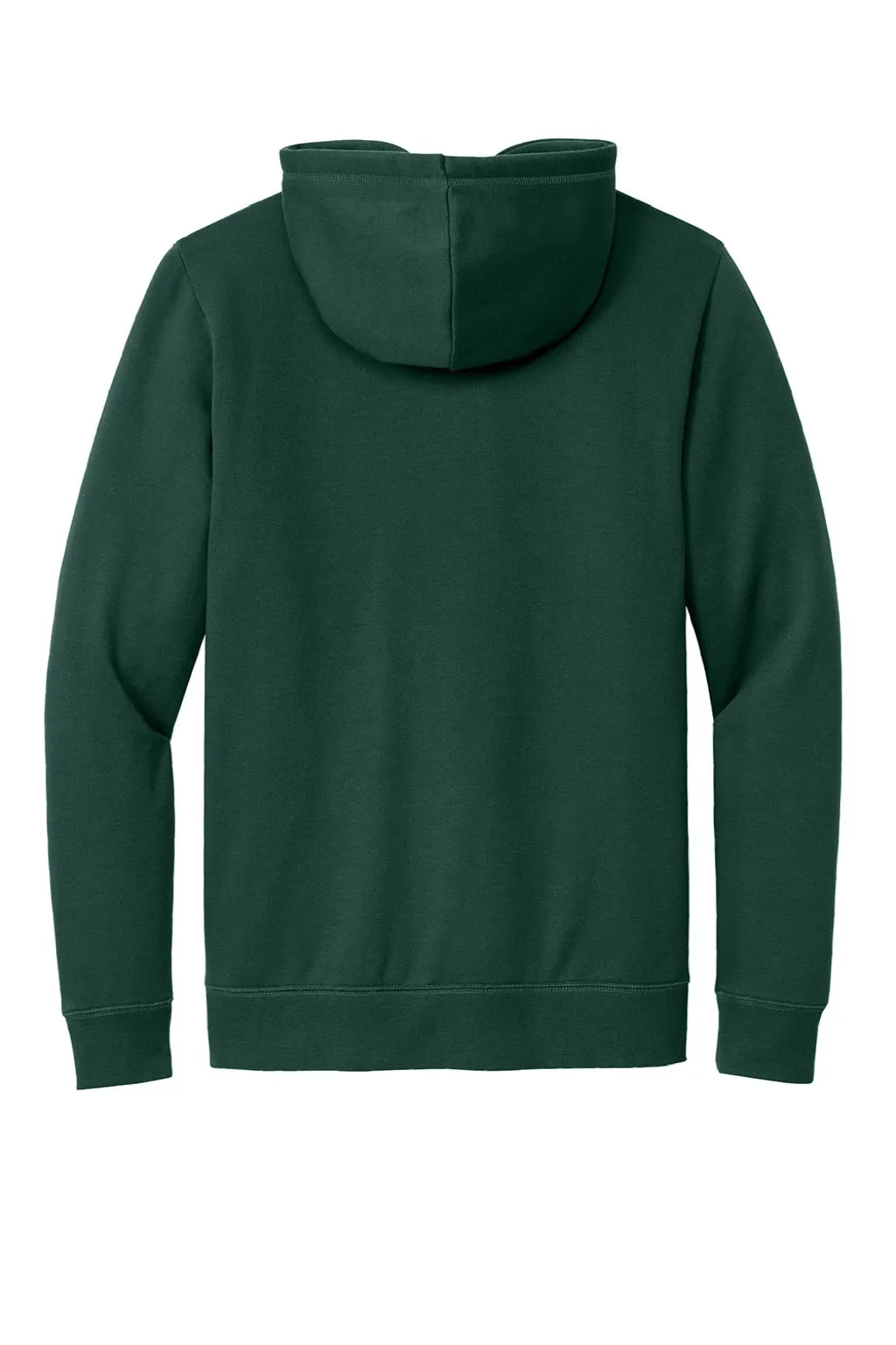 New Era Mens Comeback Fleece Hooded Sweatshirt Hoodie w/ Pouch Pocket - Dark Green