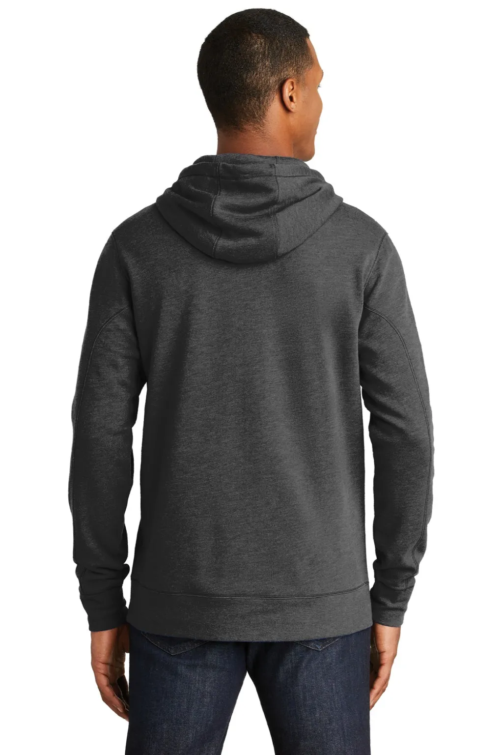 New Era Mens Fleece Hooded Sweatshirt Hoodie w/ Pouch Pocket - Heather Black