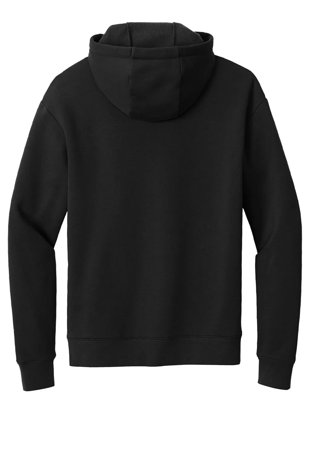 New Era Mens Heritage Fleece Hooded Sweatshirt Hoodie w/ Pouch Pocket - Black