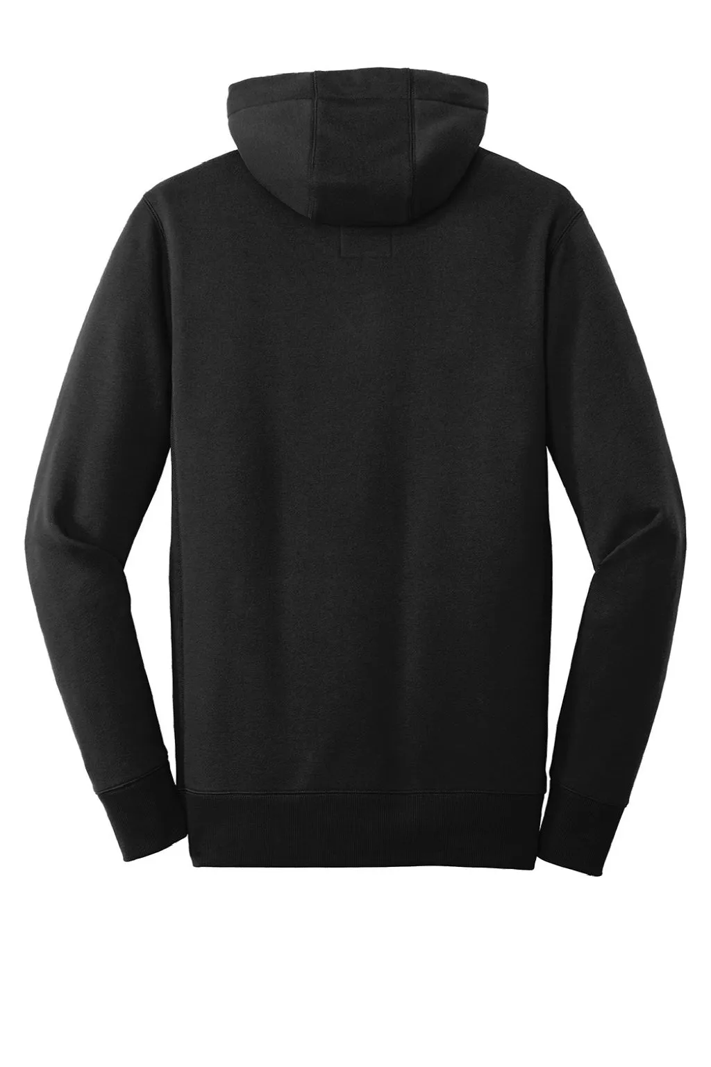 New Era Mens Sueded French Terry Hooded Sweatshirt Hoodie w/ Pouch Pocket - Black