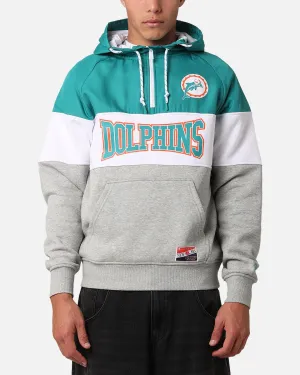 New Era Miami Dolphins Quarter Zip Hoodie Turquoise