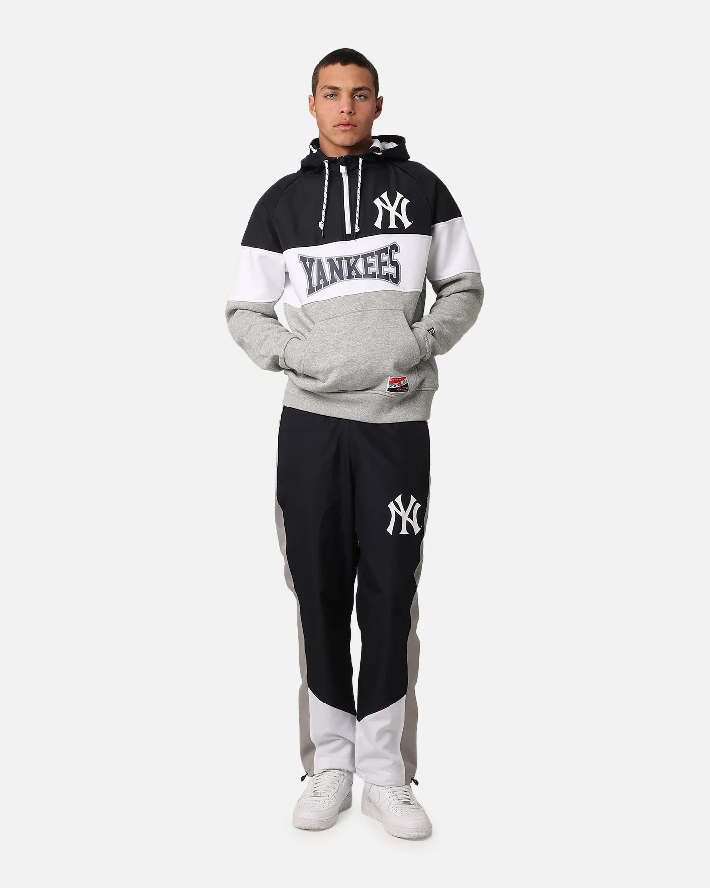 New Era New York Yankees Quarter Zip Hoodie Navy